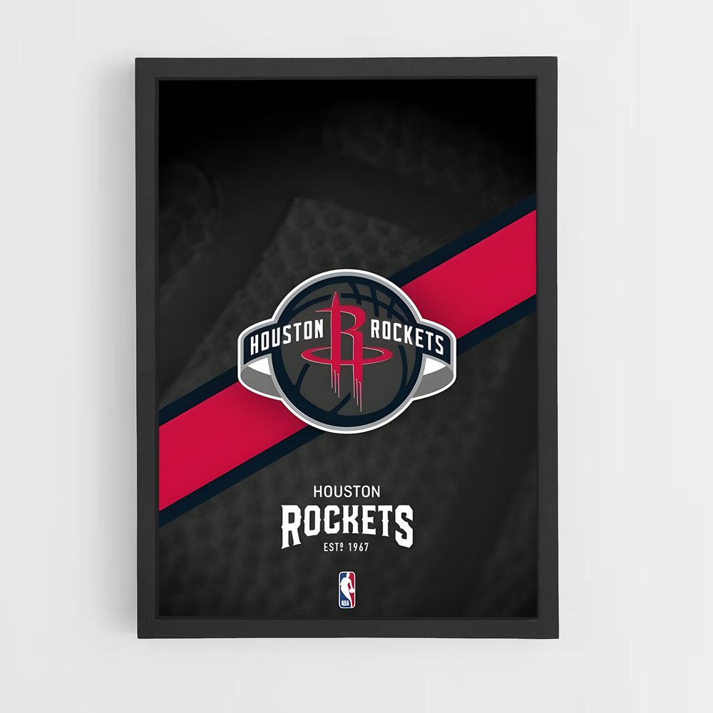 Poster Houston rockets franchise – affiche Basketball (vue 2)